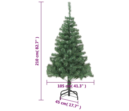 Mākslīgā Ziemassvētku Egle Ar Tērauda Statīvu, 210 Cm, 910 Zari Vidaxl