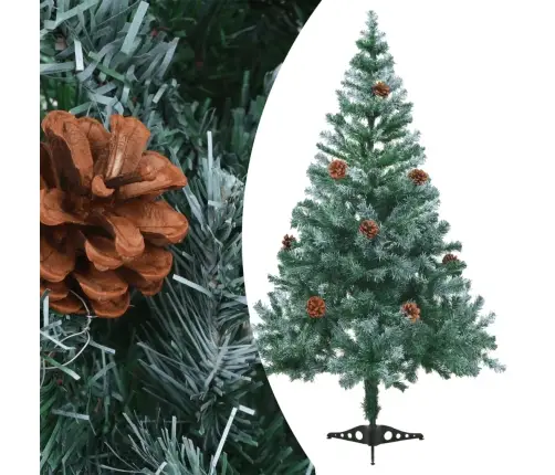 Kunstkuusk 150 Cm + Lumised Tipud Ja Käbid