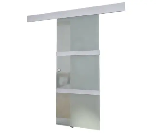 Liuguks, Klaas Ja Alumiinium, 178 cm Hõbedane