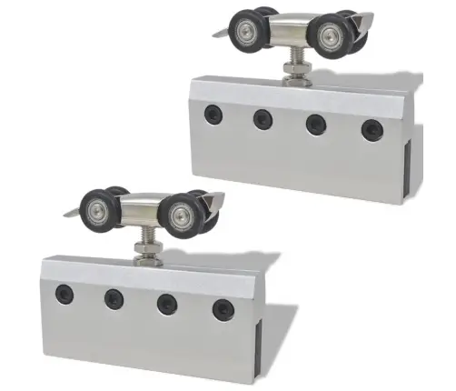 Liuguks, Klaas Ja Alumiinium, 178 cm Hõbedane