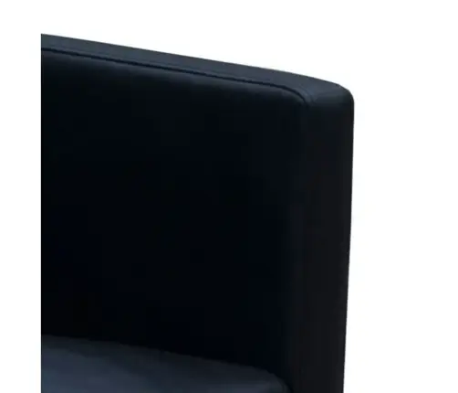 Valgomojo Kėdės, 2 Vnt., Juodos, Dirbtinė Oda