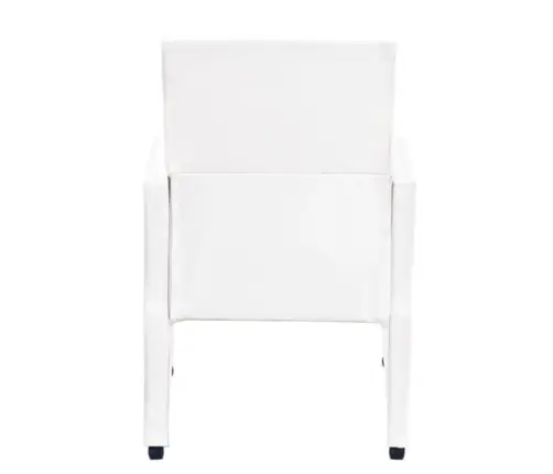 Virtuves Krēsli, 2 Gab., Balta Mākslīgā Āda Vidaxl