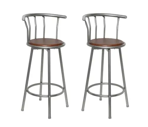 Baro Kėdės, 2 Vnt., Rudos, Plienas