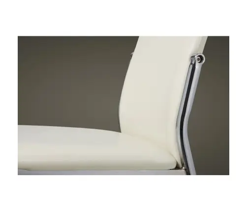 Virtuves Krēsli, 2 Gab., Balta Mākslīgā Āda Vidaxl