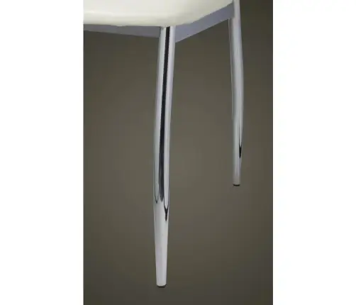 Virtuves Krēsli, 2 Gab., Balta Mākslīgā Āda Vidaxl