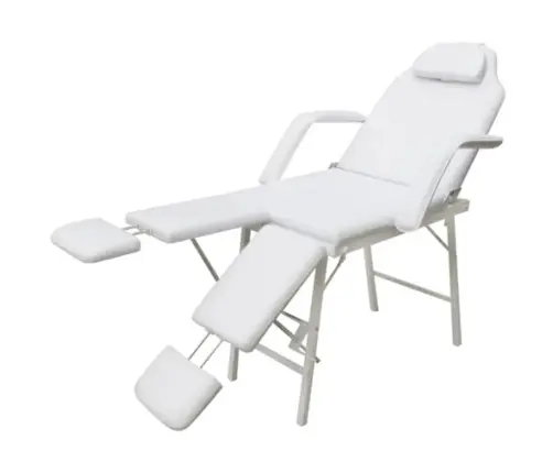 Procedūru Krēsls Ar 2 Regulējamiem Kāju Balstiem Balts