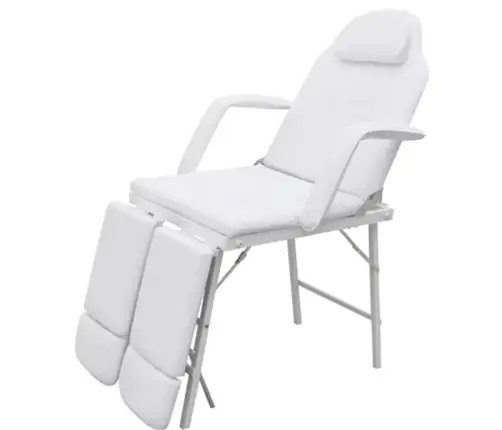 Procedūru Krēsls Ar 2 Regulējamiem Kāju Balstiem Balts