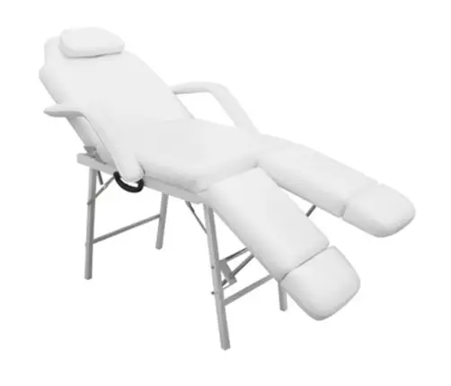 Procedūru Krēsls Ar 2 Regulējamiem Kāju Balstiem Balts