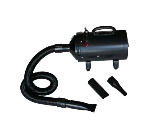 Suņa Kažoka Žāvētājs Ar 3 Uzgaļiem, Melns, 2400 W  Vidaxl