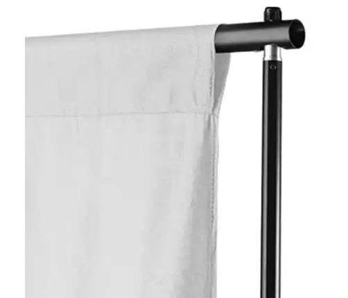 Fons Bez Statīva, 500X300 Cm, Balta Kokvilna  Vidaxl