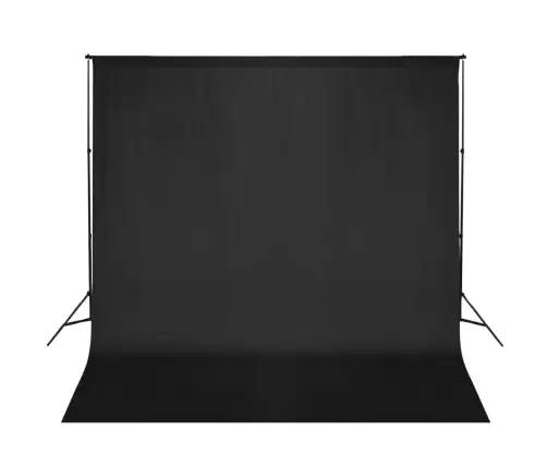 Fonu Balsta Sistēma Fotografēšanai, Melns Fons, 600X300 Cm Vidaxl