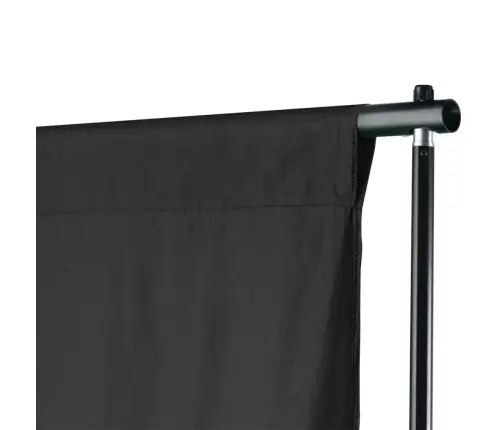 Fonu Balsta Sistēma Fotografēšanai, Melns Fons, 600X300 Cm Vidaxl