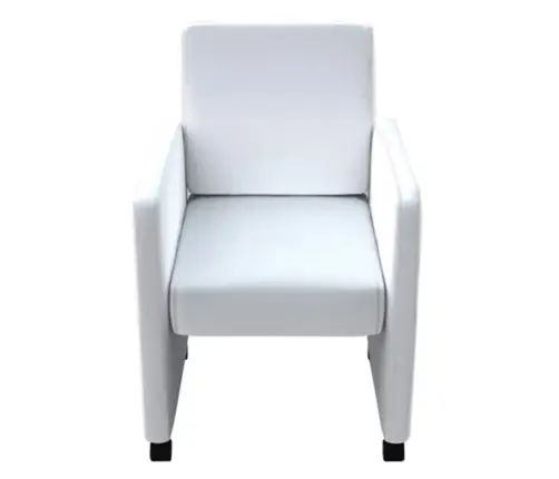 Virtuves Krēsli, 4 Gab., Balta Mākslīgā Āda Vidaxl