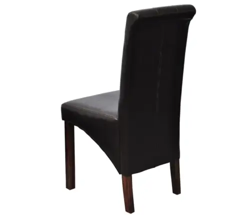 Söögitoolid 2 Tk, Pruun, Kunstnahk