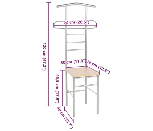 Augstas Atzveltnes Krēsli, 2 Gab., Metāls Vidaxl