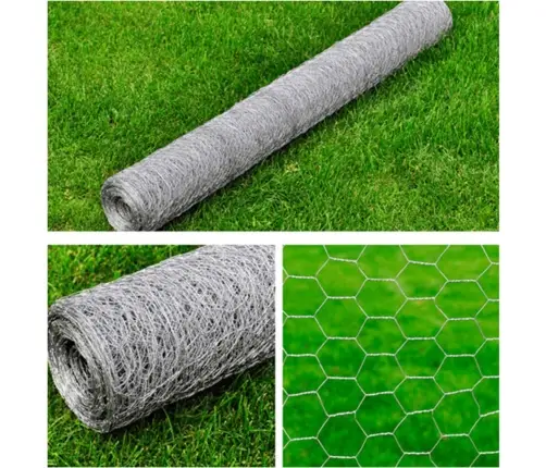 Tinklinė Tvora, Sidabrinė, 1X25M, Galvanizuotas Plienas