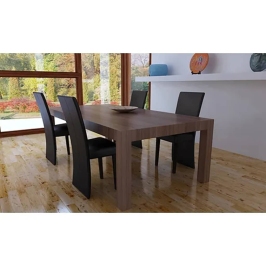 Söögitoolid 4 Tk, Tumepruun, Kunstnahk
