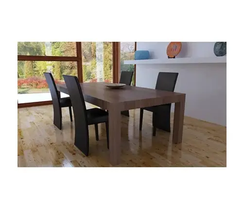 Söögitoolid 4 Tk, Tumepruun, Kunstnahk