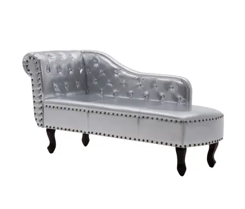 Poilsio Gultas, Sidabrinės Spalvos, Dirbtinė Oda