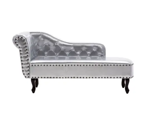 Poilsio Gultas, Sidabrinės Spalvos, Dirbtinė Oda