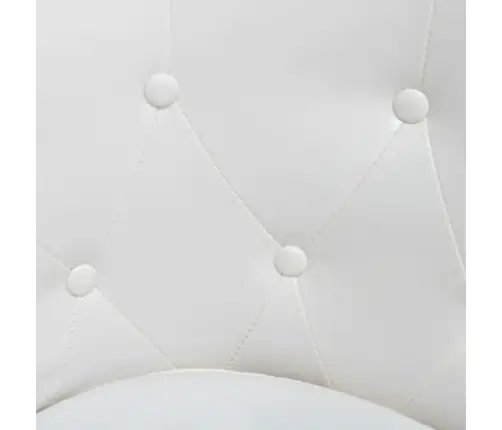 Klubkrēsls Ar Kāju Soliņu, Balta Mākslīgā Āda Vidaxl Klubkrēsls Ar Kāju Soliņu, Balta Mākslīgā Āda Vidaxl