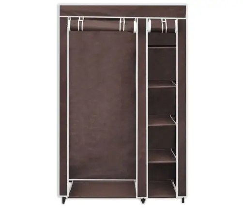 Auduma Skapis, Brūns  Vidaxl