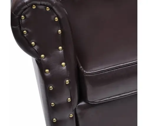 Atpūtas Krēsls Ar Kājsoliņu, Tumši Brūna Mākslīgā Āda Vidaxl Atpūtas Krēsls Ar Kājsoliņu, Tumši Brūna Mākslīgā Āda Vidaxl