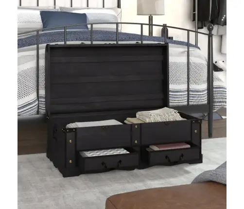 Lāde, Liela, Melns Koks Vidaxl