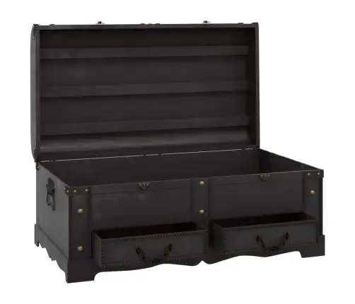 Lāde, Liela, Melns Koks Vidaxl