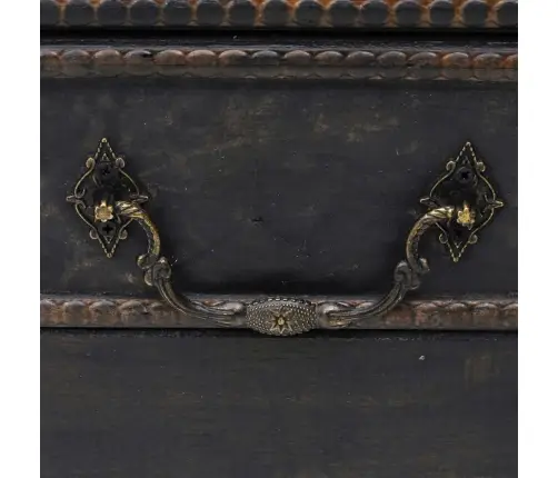 Lāde, Liela, Melns Koks Vidaxl