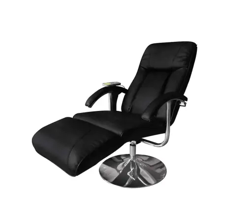 Masāžas Krēsls, Melna Mākslīgā Āda Vidaxl