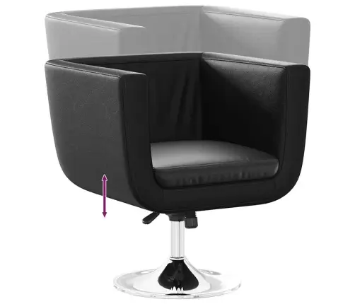 Baro Kėdės, Juodos, Dirbtinė Oda