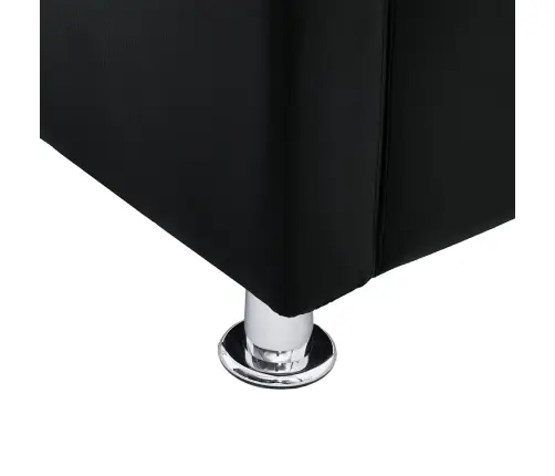 Atpūtas Krēsls, Kuba Forma, Melna Mākslīgā Āda Vidaxl