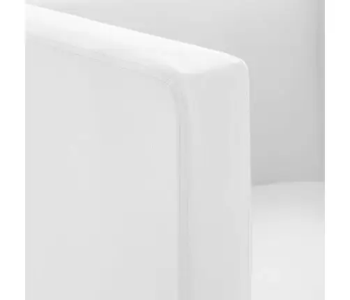 Atpūtas Krēsls, Kuba Forma, Balta Mākslīgā Āda Vidaxl