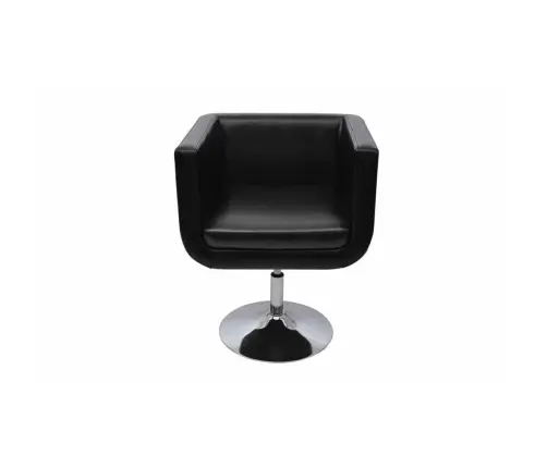 Atpūtas Krēsli, 2 Gab., Melna Mākslīgā Āda  Vidaxl