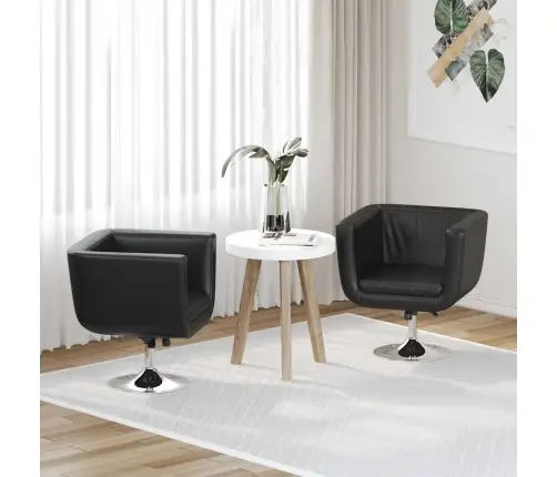 Vidaxli Baaritoolid 2 Tk Kunstnahast, Must