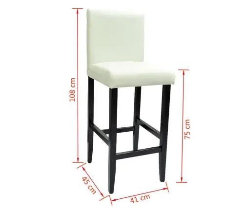 Baaripukid 2 Tk, Valge, Kunstnahk