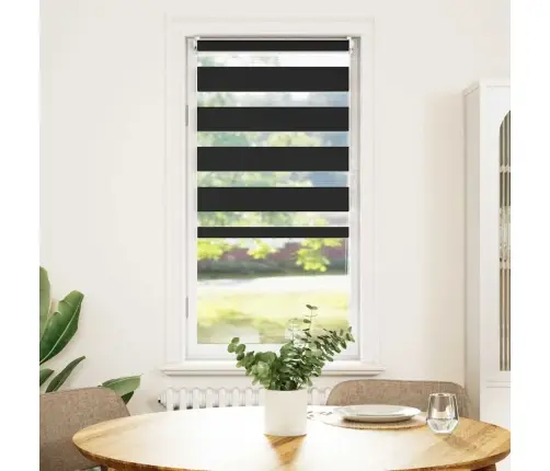 Zebra Žaliuzė, Roletas 40 X 100 cm Juodas
