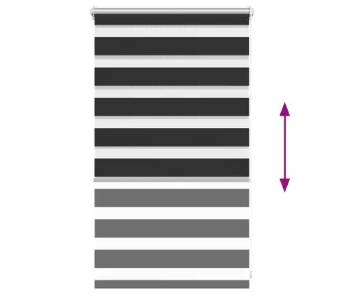 Svītraina Žalūzija 50 X 100 Cm Melna