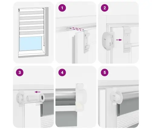 Svītrainas Žalūzijas 70 X 120 Cm Balta