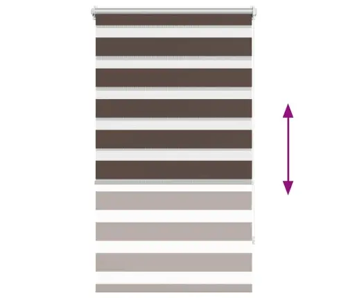 Svītrainas Žalūzijas 70 X 120 Cm Brūna