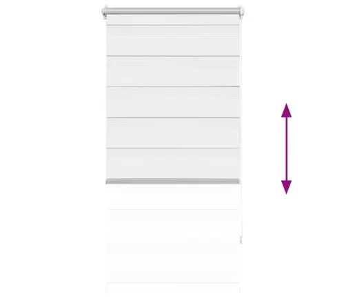Svītrainas Žalūzijas 80 X 150 Cm Baltas