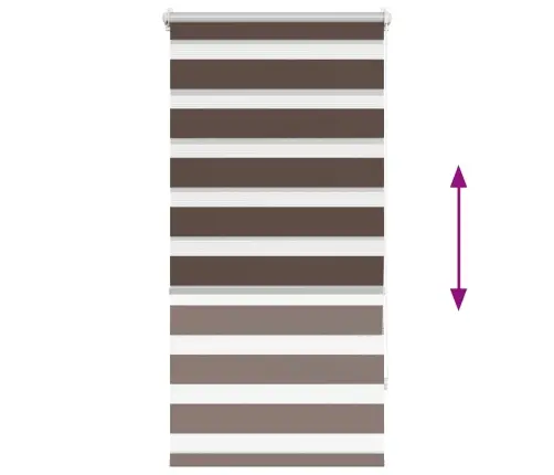 Svītrainas Žalūzijas 80 X 150 Cm Brūnas
