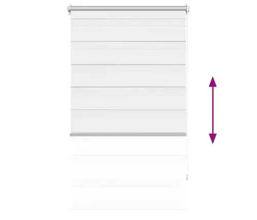 Zebra Žaliuzė, Roletas 90 X 150 cm Baltas Zebra Žaliuzė, Roletas 90 X 150 cm Baltas