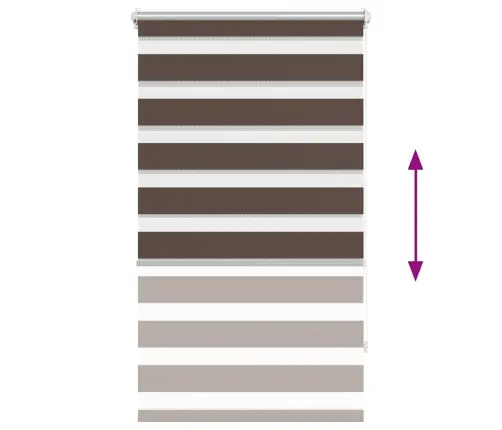 Svītrainas Žalūzijas 90 X 150 Cm Brūnas