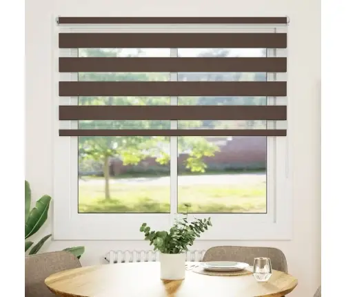 Svītrainas Žalūzijas 140 X 175 Cm Brūnas