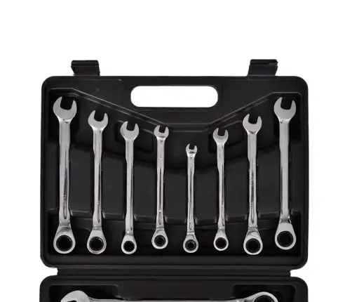 Kombinuotų Veržliarakčių Su Terkšle Rinkinys, 12 Dalių