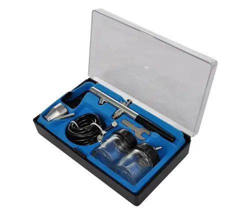 Pulverizatora Kompresora Komplekts Ar 3 Pistolēm