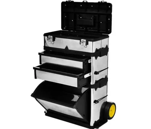 Įrankių Dėžė Su Ratukais, 3 Dalių