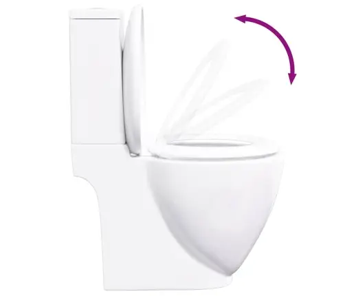 Tualetas, Apvalus, Baltas